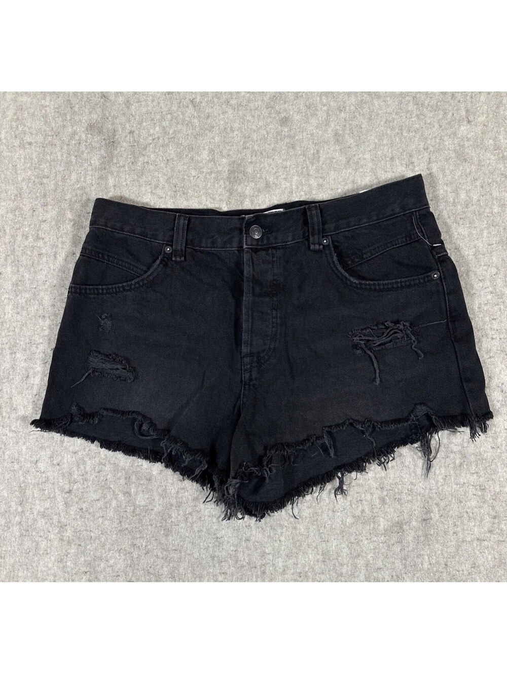 We The Free Denim Shorts 30 Now Or Never Black Distressed NWOT